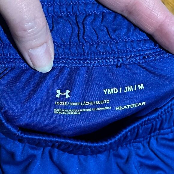 Under Armour Youth Boys Heat Gear Shorts Size Med Blue NWT - Picture 6 of 12